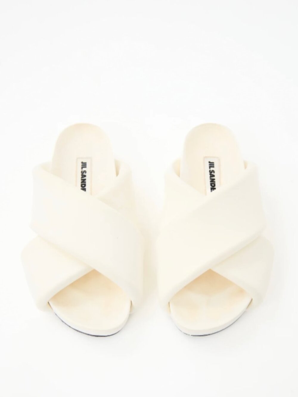 Jill Sander Off-White Padded Slides